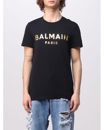 T-shirts à manches courtes Balmain pour homme | Réductions en ligne jusqu'à  53 % | Lyst - Page 3