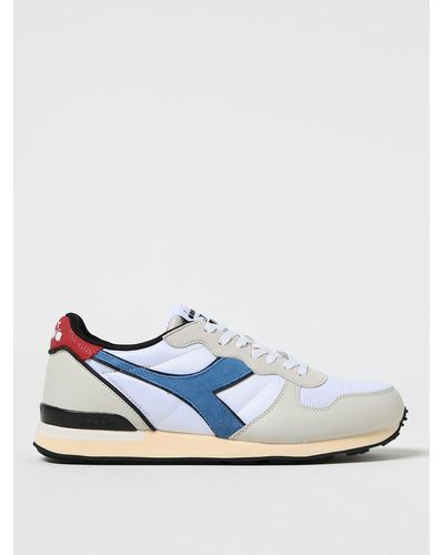 Diadora Sneakers Camaro in pelle e nylon - Blu