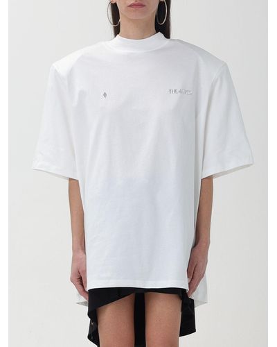The Attico T-shirt con spalle oversize - Bianco