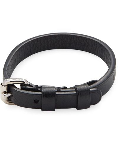 Louis Vuitton Vintage Black Leather Bracelet