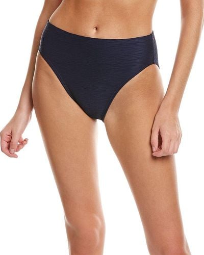 Carmen Marc Valvo High-waist Bikini Bottom - Blue