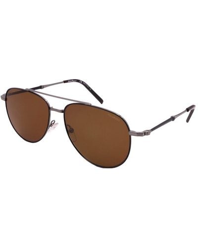 Ferragamo Unisex Sf226s 58mm Sunglasses - Brown
