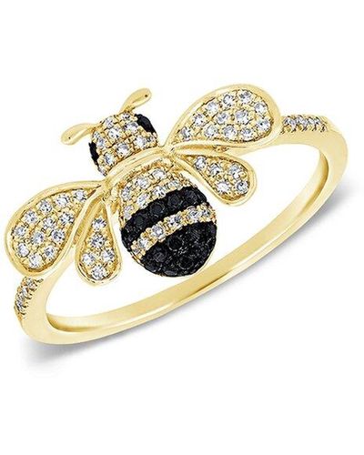 Sabrina Designs 14k 0.17 Ct. Tw. Diamond Bumbe Bee Ring - White