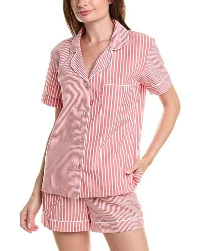 Bedhead Pyjamas 2pc Top & Short Pyjama Set - Pink