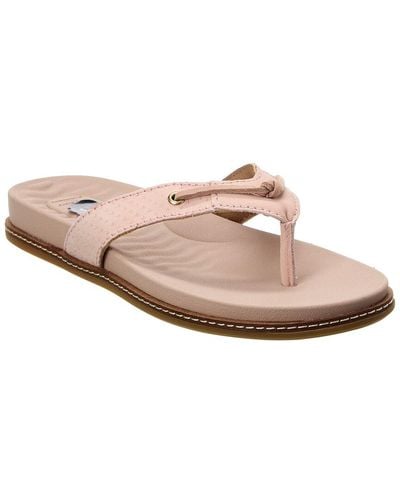 Sperry Top-Sider Waveside Plushwave Leather Thong Flip Flop - Pink