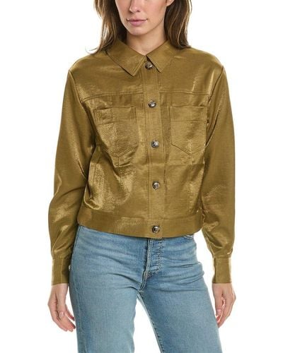 French Connection Cammie Shimmer Jacket - Green