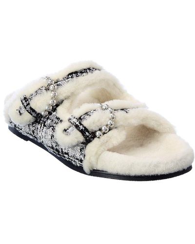 Stuart weitzman shop fur slides