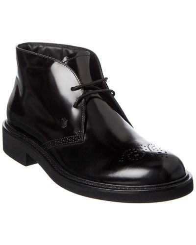 Tod's Leather Boot - Black