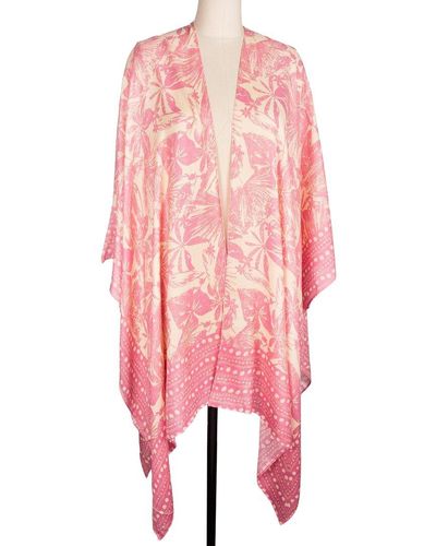 Saachi Woodblock Kimono - Pink
