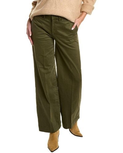 FRAME Pixie Washed Fatigue Wide Leg Tomboy Jean - Green