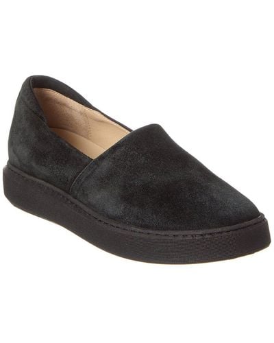 Theory Suede Slip-on Trainer - Black