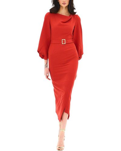 BGL Midi Dress - Red