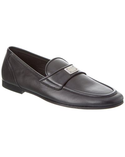 Dolce & Gabbana Leather Loafer - Gray