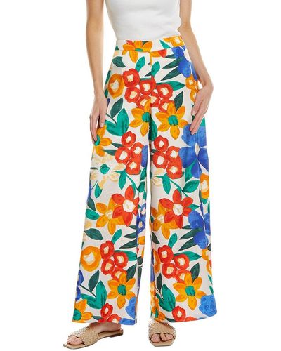 Traffic People Flare Pant - White