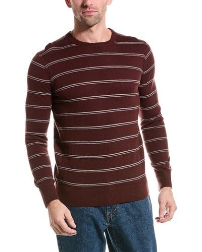 Theory Riland Wool-blend Crewneck Sweater - Red