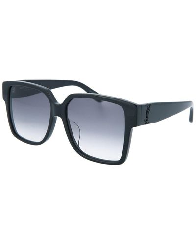 Saint Laurent Slm9f 56mm Sunglasses - Blue