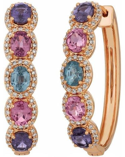 Le Vian Le Vian 14k Strawberry Gold 1.59 Ct. Tw. Diamond & Ruby Earrings - Pink