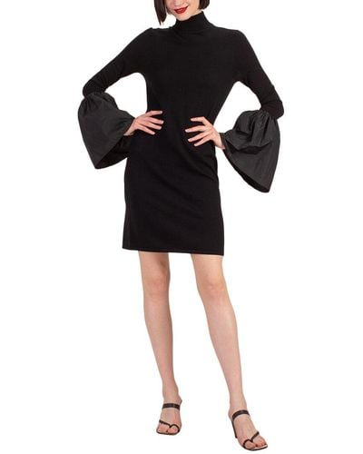 Trina Turk Larissa Wool Dress - Black