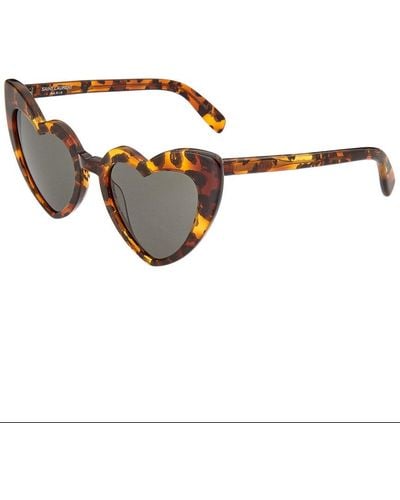 Saint Laurent Sl181loulou 54mm Sunglasses - Brown