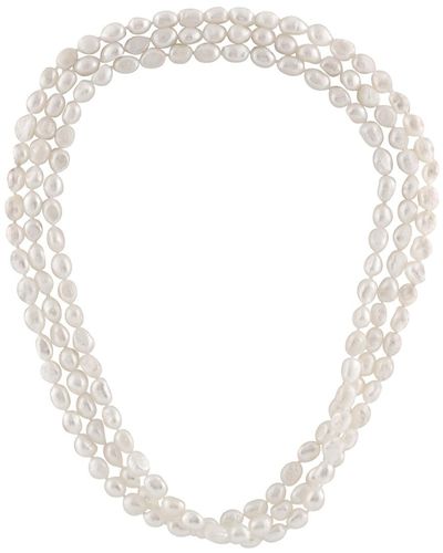 Splendid 9-10mm Freshwater Pearl Necklace - White