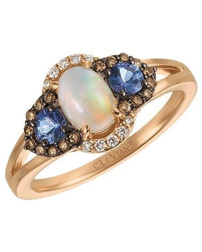 Le Vian 14k Strawberry Gold® 0.92 Ct. Tw. Diamond & Gemstone Ring - White