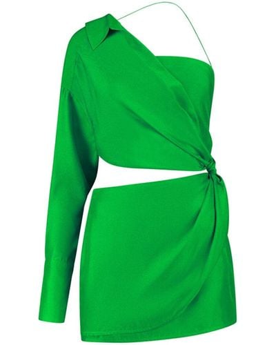 GAUGE81 Arica Silk Mini Dress - Green