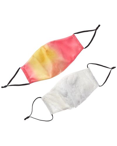8 Other Reasons Set Of 2 Cloth Face Mask - Multicolour