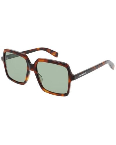 Saint Laurent Sl174 56mm Sunglasses - Brown