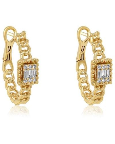 Diana M. Jewels 14k 0.26 Ct. Tw. Diamond Earrings - Metallic