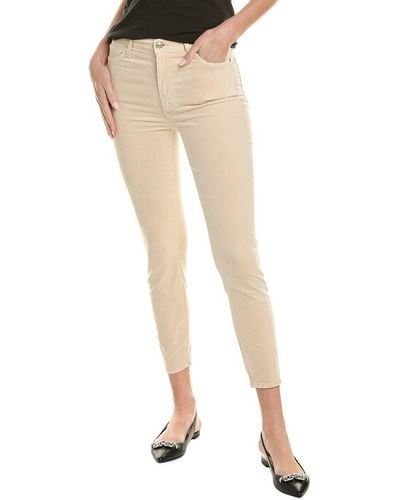 7 For All Mankind High-rise Ankle Skinny Tap Jean - Natural