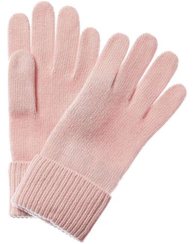 Portolano Cashmere Knit Gloves - Pink