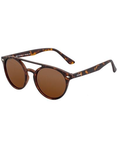 Simplify Unisex Ssu122 49 X 46mm Polarized Sunglasses - Brown