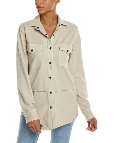 Wildfox Joan Shirt Jacket - Natural