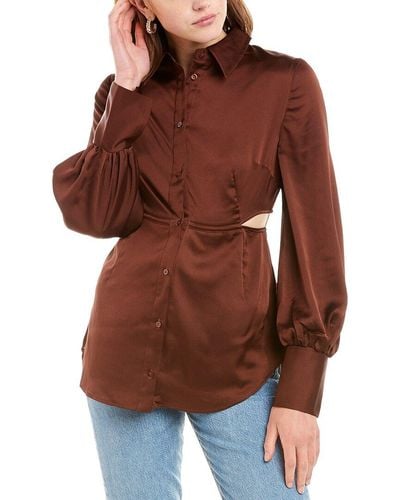 Finders Keepers Andrea Shirt - Brown