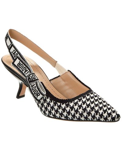 Dior J'a Canvas Slingback Pump - Metallic