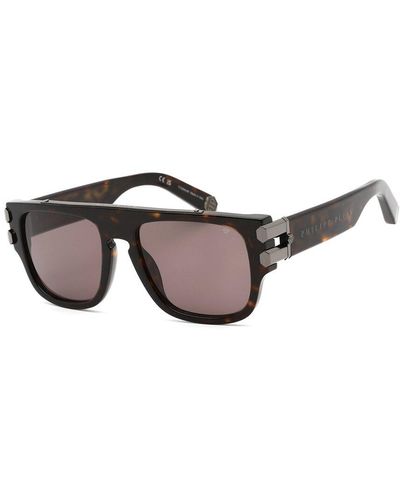Philipp Plein Spp011m 55mm Sunglasses - Brown