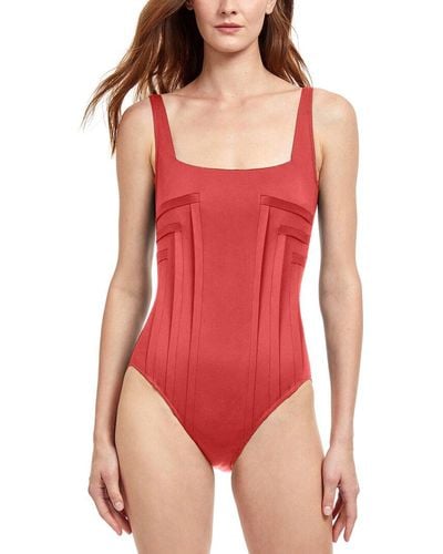 Gottex Square Neck One-piece - Red