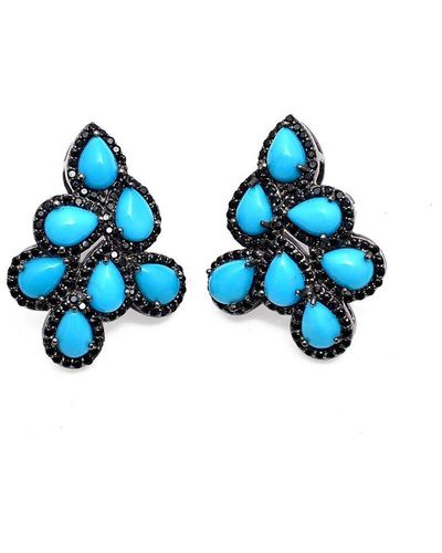 Arthur Marder Fine Jewelry 14k Over Silver Earrings - Blue