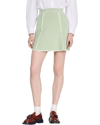 Sandro Knitted Skirt - Green