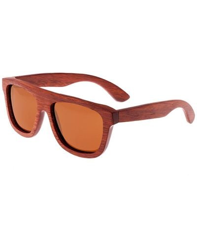 Earth Wood Unisex Imperial 43mm Polarized Sunglasses - Brown