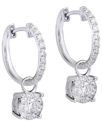 Diana M. Jewels Fine Jewelry 14k 0.92 Ct. Tw. Diamond Earrings - White