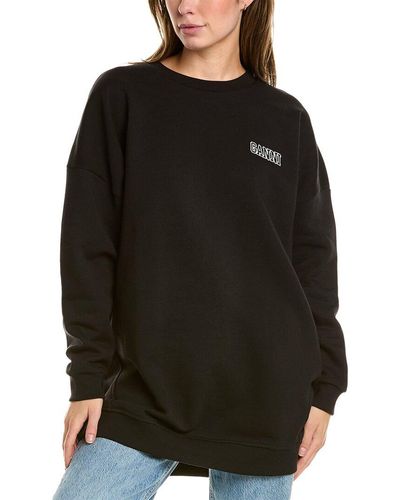 Ganni Oversized Sweatshirt - Black