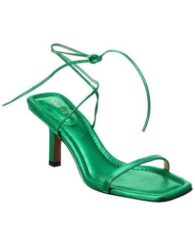 FRAME Le Ozzie Leather Sandal - Green