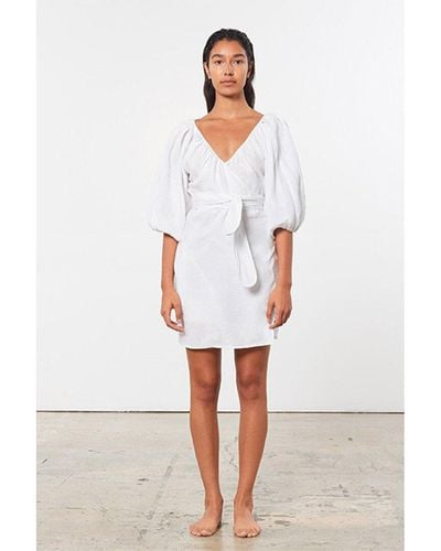 Mara Hoffman Coletta Linen Mini Dress - White