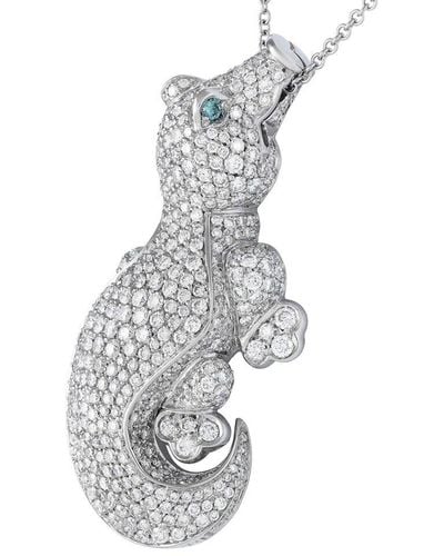 Pasquale Bruni 18k 7.14 Ct. Tw. Diamond Crocodile Necklace - White