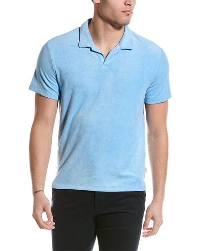 Onia Slim Fit Linen Shirt - Blue