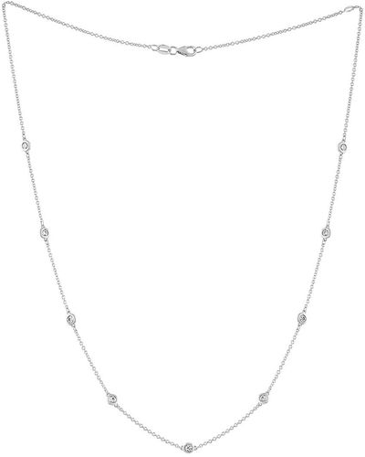 Diana M. Jewels Fine Jewelry 14k 0.71 Ct. Tw. Diamond Necklace - White