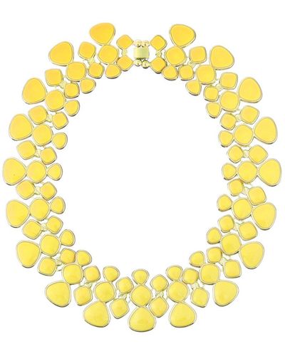 Eye Candy LA Adel Necklace - Yellow