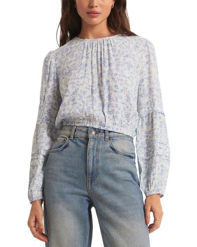 Z Supply Nylah Tropez Floral Top - Gray