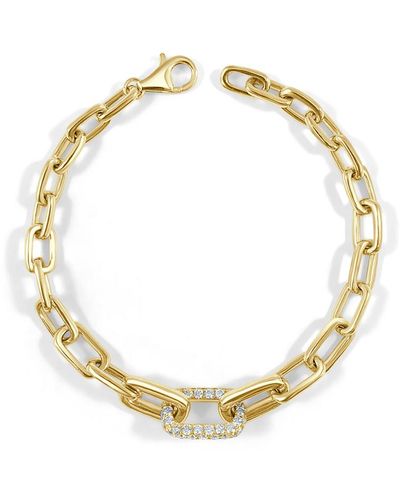 Sabrina Designs 14k 1.21 Ct. Tw. Diamond Link Bracelet - Metallic